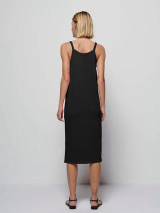 Genevieve Relaxed Tank Dress Jet Black - Nation LTD - COLOR GAME