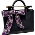 Geometric Print Twilly Purple - Gameday Luxe - COLOR GAME