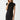 Gia Ribbed Power Shoulder Dress Black - Michael Stars - COLOR GAME