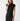 Gia Ribbed Power Shoulder Dress Black - Michael Stars - COLOR GAME