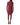 Gia Ribbed Power Shoulder Dress Carmine - Michael Stars - COLOR GAME