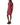 Gia Ribbed Power Shoulder Dress Carmine - Michael Stars - COLOR GAME