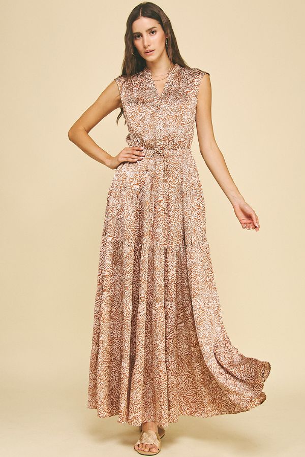 Gibson Tiered Maxi Dress - Pinch - COLOR GAME