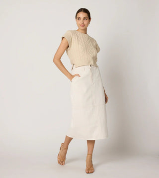 Gigi Sweater Vest Cream - Cleobella - COLOR GAME