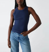 Gina Ribbed Crop Tank Nocturnal - Michael Stars - COLOR GAME