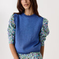 Glitter Knitted Top Lanh Blue - Lanhtropy - COLOR GAME