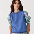 Glitter Knitted Top Lanh Blue - Lanhtropy - COLOR GAME