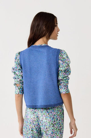 Glitter Knitted Top Lanh Blue - Lanhtropy - COLOR GAME