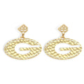 Gold Georgia Power G Earrings - Brianna Cannon - Color Game