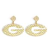 Gold Georgia Power G Earrings - Brianna Cannon - Color Game