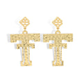 Gold Texas Tech Logo Earrings - Brianna Cannon - Color Game