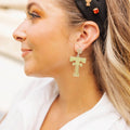 Gold Texas Tech Logo Earrings - Brianna Cannon - Color Game