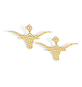 Gold UT Longhorn Earrings - Brianna Cannon - Color Game