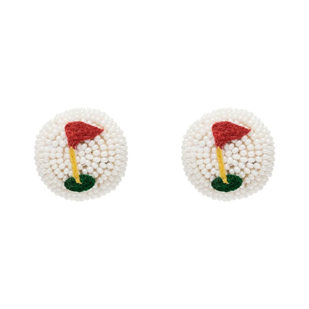 Golf Ball Stud Earrings - Mignonne Gavigan - Color Game