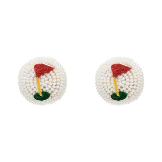 Golf Ball Stud Earrings - Mignonne Gavigan - Color Game