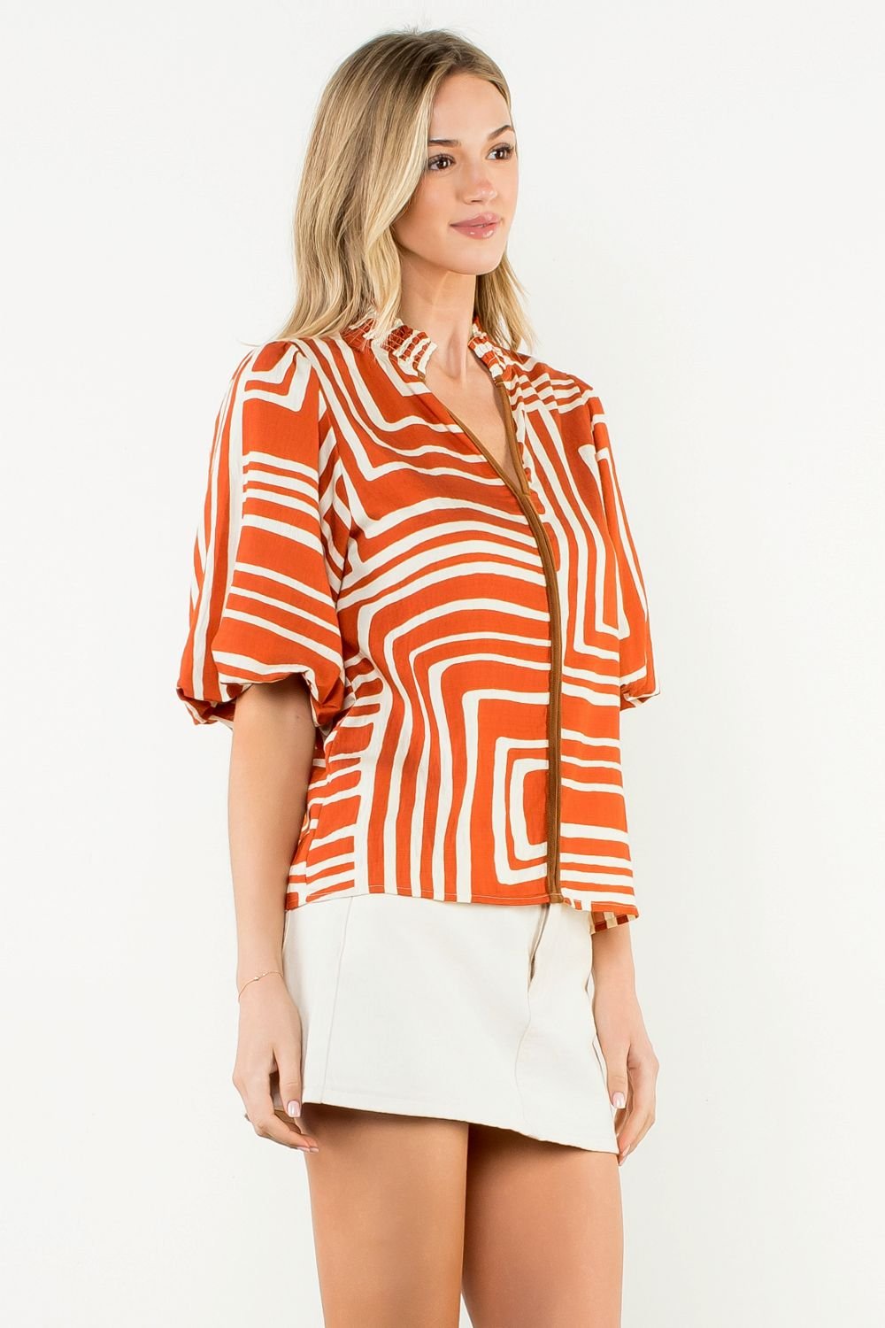 Hagan Printed Top - THML - COLOR GAME