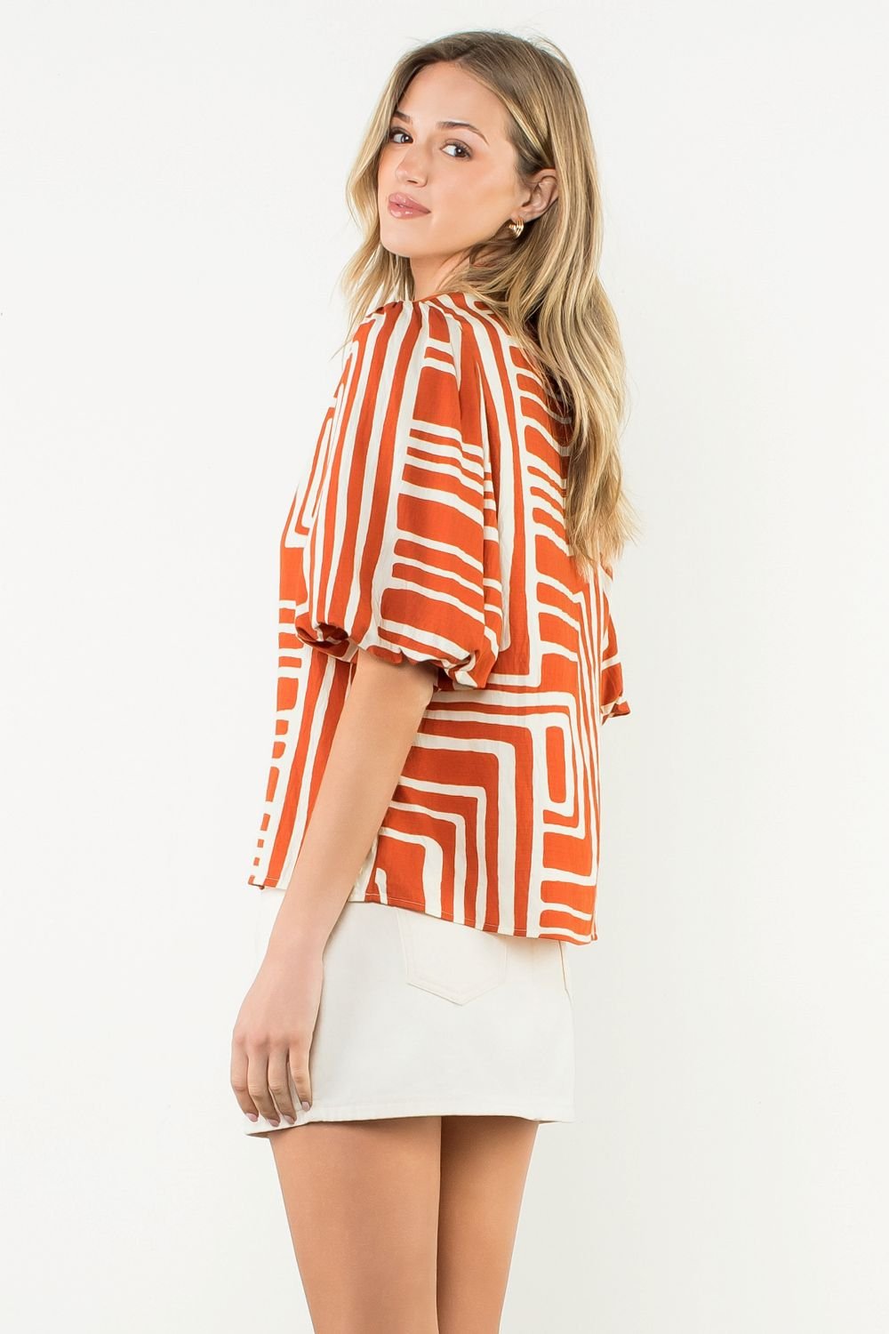 Hagan Printed Top - THML - COLOR GAME