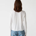 Hailie Rib Mixed Tee White - Michael Stars - COLOR GAME