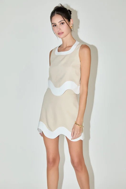 Harlow Contrast Trim Top - Color Game - COLOR GAME
