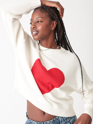 Heart Sweater - Electric & Rose - COLOR GAME