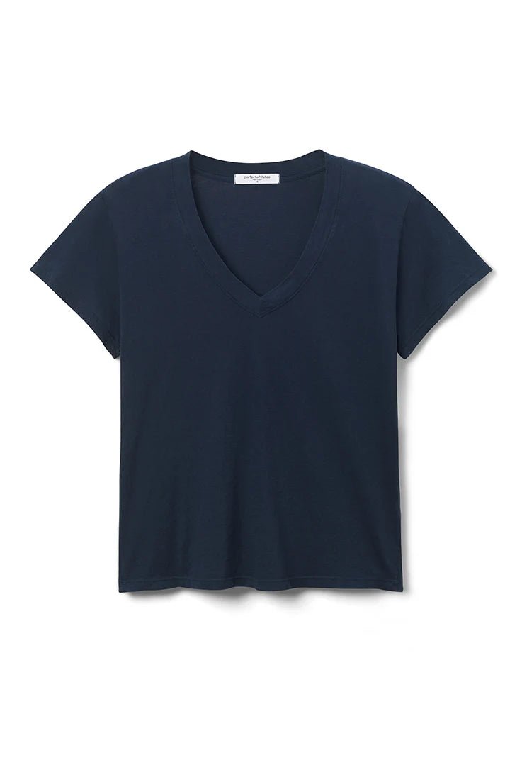 Hendrix Boxy V - Neck Tee - perfectwhitetee - COLOR GAME
