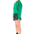 High - Waisted Faux Leather Shorts Black - Grey Lab - COLOR GAME