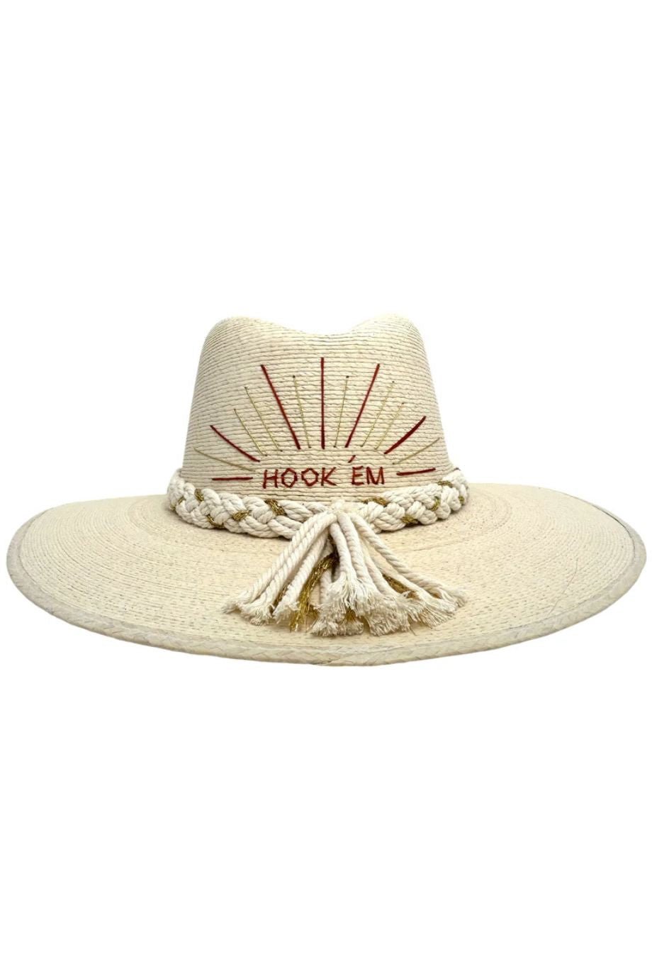 Hook ’Em + Sparks Game Day Straw Hat - Baldiz - COLOR GAME
