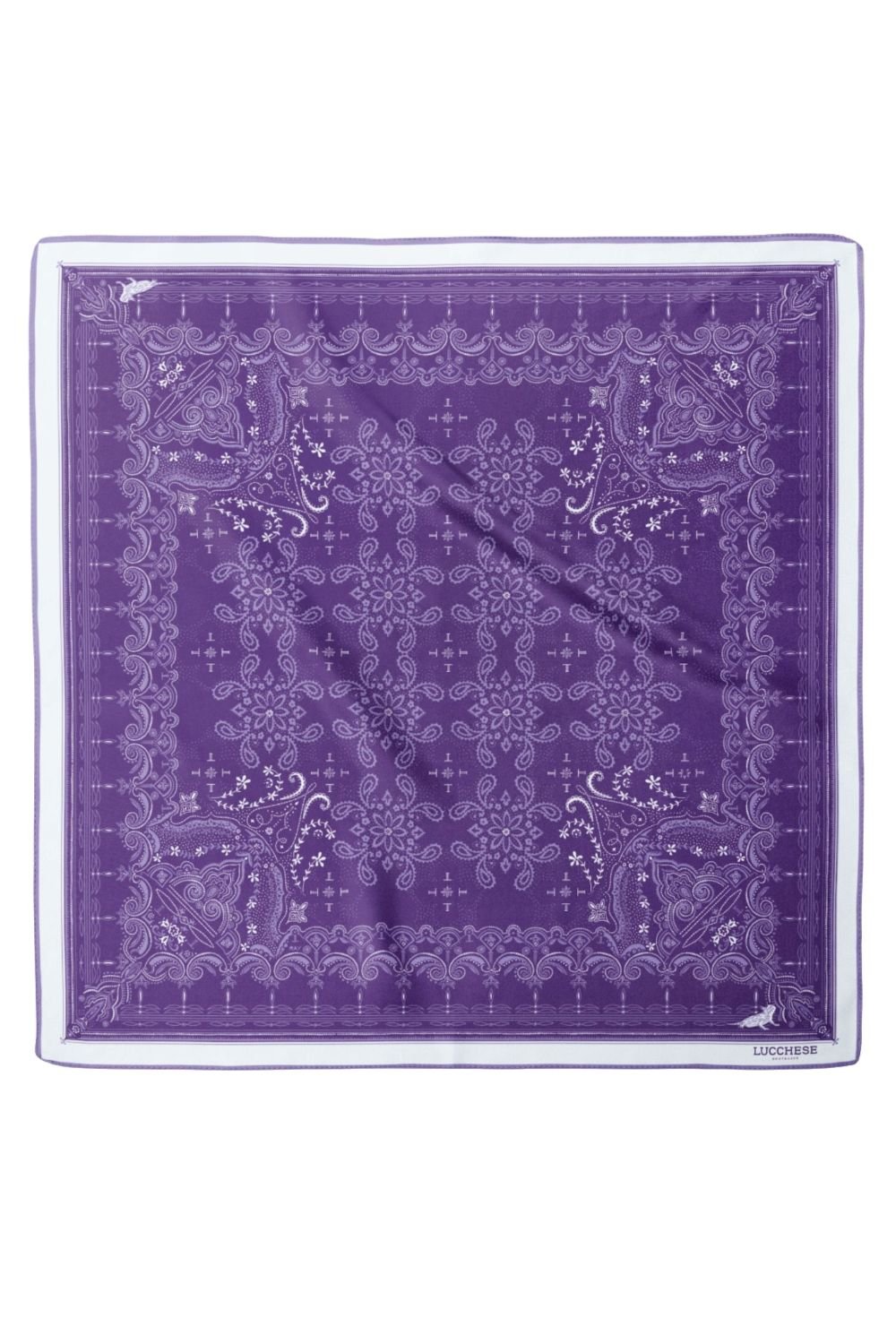 Horned Frog Mirrored L Silk Scarf - Lucchese - COLOR GAME