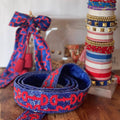 Horsebit Beaded Strap Blue + Red - Gameday Luxe - COLOR GAME