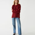 Imogen Crew Neck Sweater Dark Carmine - Michael Stars - COLOR GAME