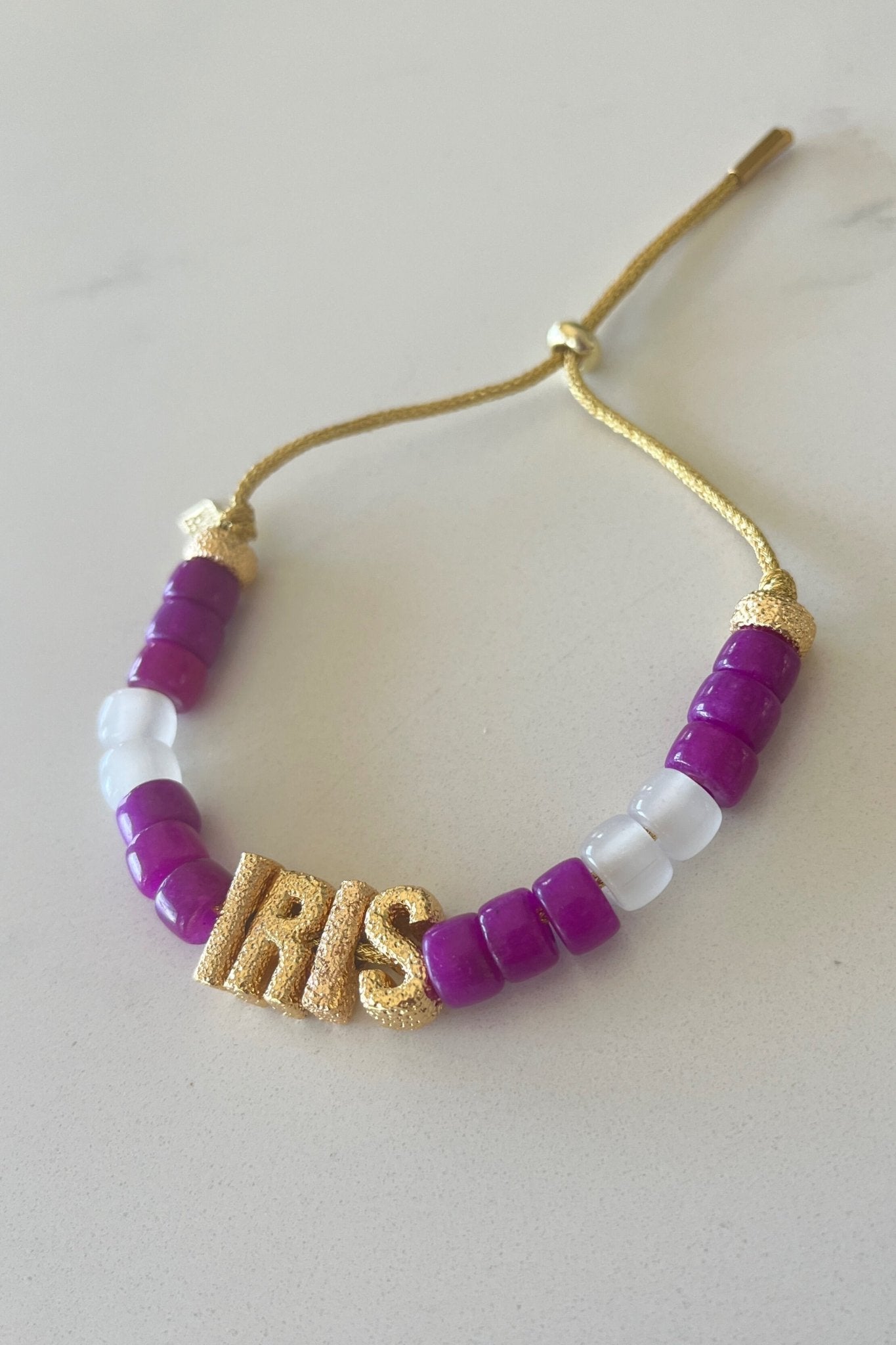 Iris Mardi Gras Eye Candy ID Bracelet - Lucky Star Jewels - Color Game