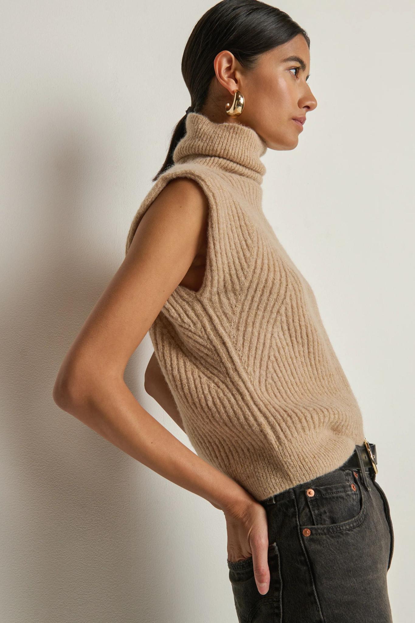 Isha Turtleneck Tank Sweater - Nation LTD - COLOR GAME