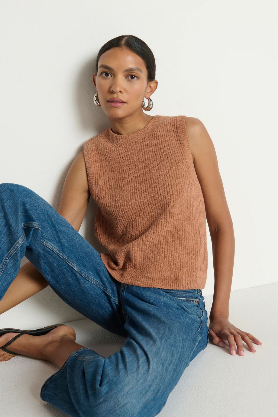 Jacqueline Knit Tank – Mocha - Nation Los Angeles - COLOR GAME