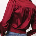 Jama Smocked Blouse Cabernet - Hutch - COLOR GAME