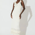 Janis Hand - Crochet Midi Dress Ivory - Cleobella - COLOR GAME