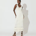 Janis Hand - Crochet Midi Dress Ivory - Cleobella - COLOR GAME