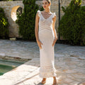 Janis Hand - Crochet Midi Dress Ivory - Cleobella - COLOR GAME