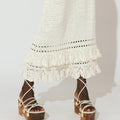 Janis Hand - Crochet Midi Dress Ivory - Cleobella - COLOR GAME