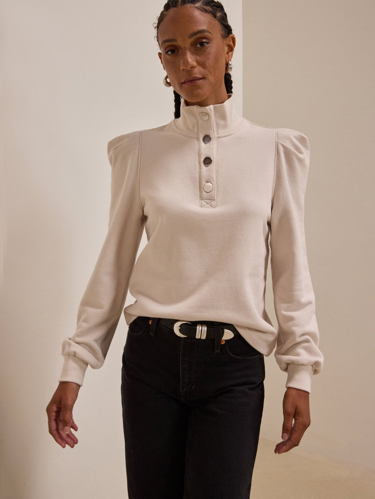 Jessie Champagne Sweatshirt by Nation LTD