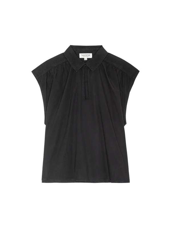 Jody Shirt Jet Black - Nation LTD - COLOR GAME