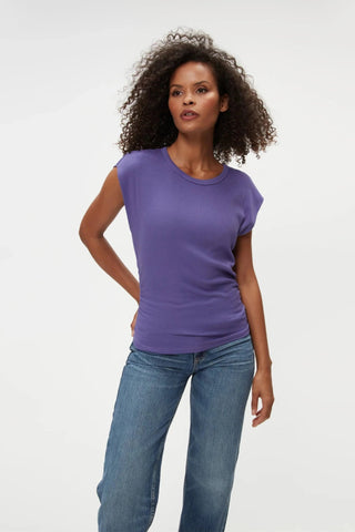 Joni Power Shoulder Tee Moonlit - Michael Stars - COLOR GAME