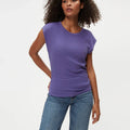 Joni Power Shoulder Tee Moonlit - Michael Stars - COLOR GAME