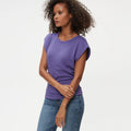 Joni Power Shoulder Tee Moonlit - Michael Stars - COLOR GAME