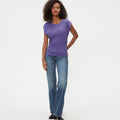 Joni Power Shoulder Tee Moonlit - Michael Stars - COLOR GAME