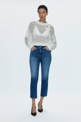 Joslyn Sheer Sweater Ivory Star - Pistola - COLOR GAME