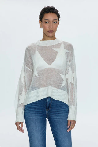 Joslyn Sheer Sweater Ivory Star - Pistola - COLOR GAME