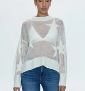 Joslyn Sheer Sweater Ivory Star - Pistola - COLOR GAME