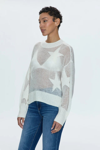 Joslyn Sheer Sweater Ivory Star - Pistola - COLOR GAME