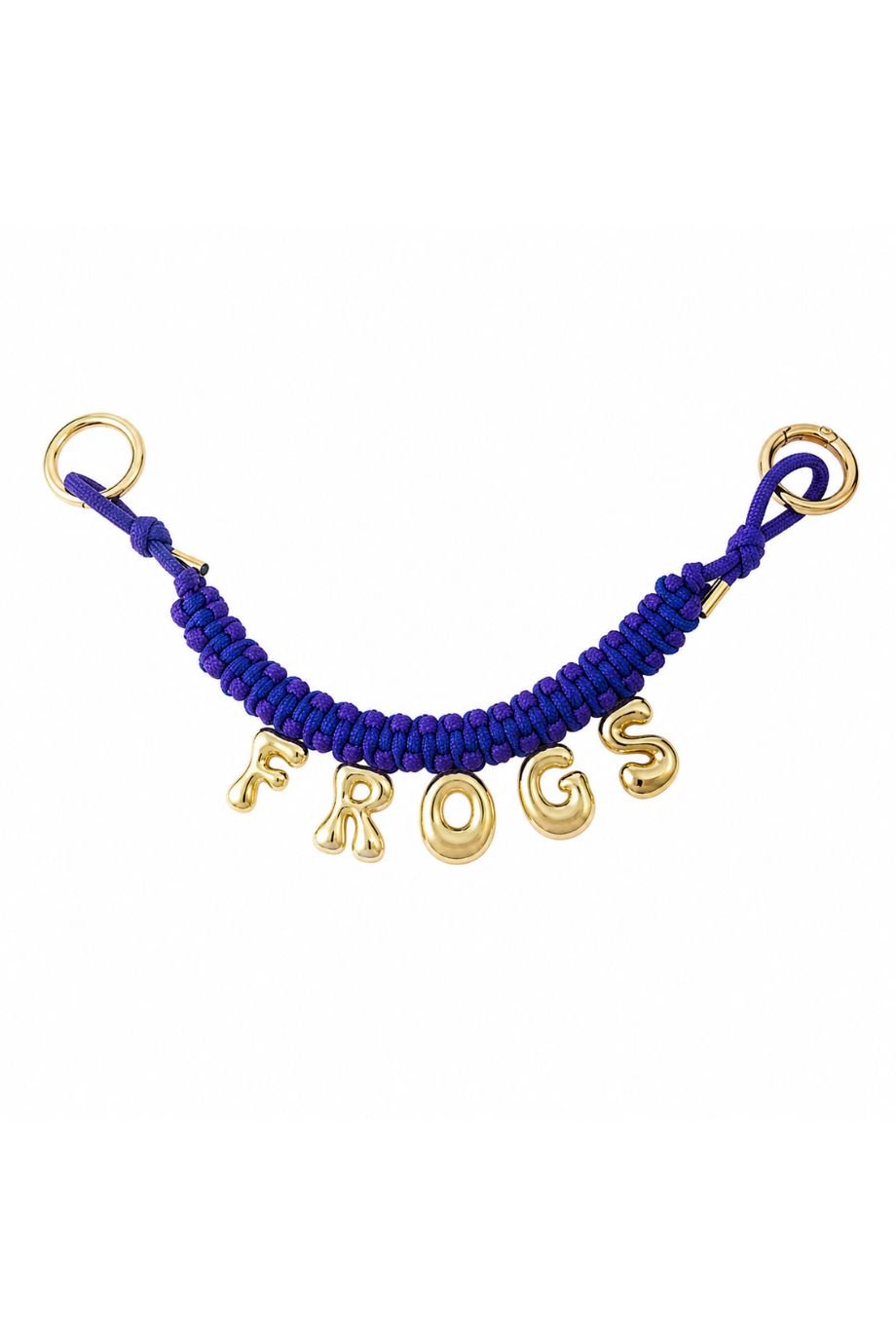 Joy Purple Braided Frogs Bag Charm - La Môme Bijou - COLOR GAME