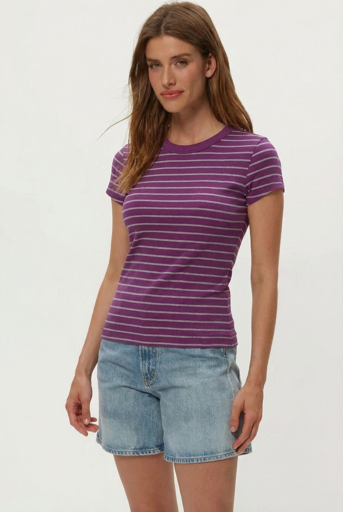 Joy Striped Tee - Michael Stars - COLOR GAME
